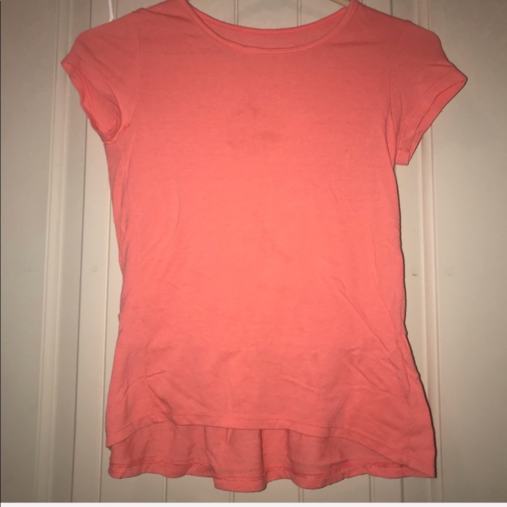 Hanes Girls Coral Flowy T-Shirt